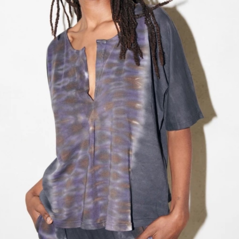 Raquel Allegra Henley T Shirt Size 3 L